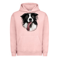 Pigment Salmon Border Collie Urban Hoodie - Jasminsmagicworld
