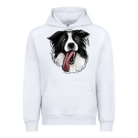 White Border Collie Urban Hoodie - Jasminsmagicworld