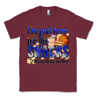 Burgundy i'm just here for the snacks #basketball brother Classic Tee - Zillion Design Studio