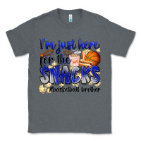 Charcoal Heather i'm just here for the snacks #basketball brother Classic Tee - Zillion Design Studio