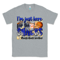 Heather Grey i'm just here for the snacks #basketball brother Classic Tee - Zillion Design Studio