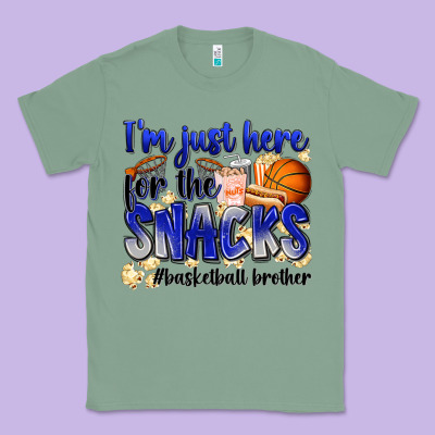 I'm Just Here For The Snacks #basketball Brother Classic Tee Designed By Zillion Design Studio