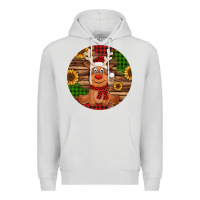Dove Grey Cute reindeer Christmas Premium Hoodie - Jasminsmagicworld