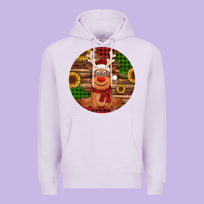 Cute Reindeer Christmas Premium Hoodie Designed By Jasminsmagicworld
