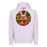 Lilac Cute reindeer Christmas Premium Hoodie - Jasminsmagicworld