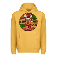Mustard Cute reindeer Christmas Premium Hoodie - Jasminsmagicworld