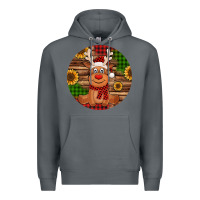 Rock Cute reindeer Christmas Premium Hoodie - Jasminsmagicworld
