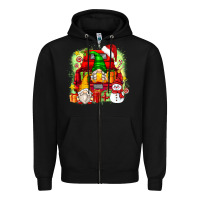 Black christmas gnome truck Zipper Hoodie - Zillion Design Studio