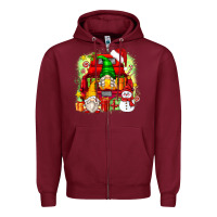Christmas Gnome Truck Zipper Hoodie | Teevron