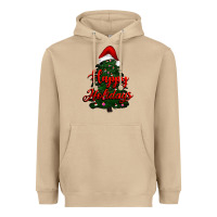 Mushroom happy holidays christmas tree Heavyweight Hoodie - RanaPortraitStore