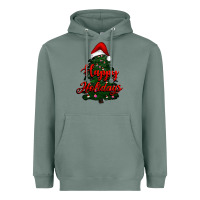 Sage happy holidays christmas tree Heavyweight Hoodie - RanaPortraitStore