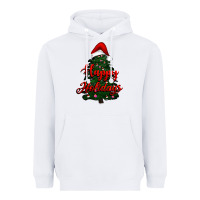 White happy holidays christmas tree Heavyweight Hoodie - RanaPortraitStore
