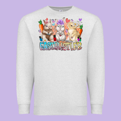 East Nail Hustler Premium Sweatshirt Designed By Racoondesign