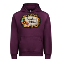 Mauve Wine simply blessed Urban Hoodie - Jasminsmagicworld