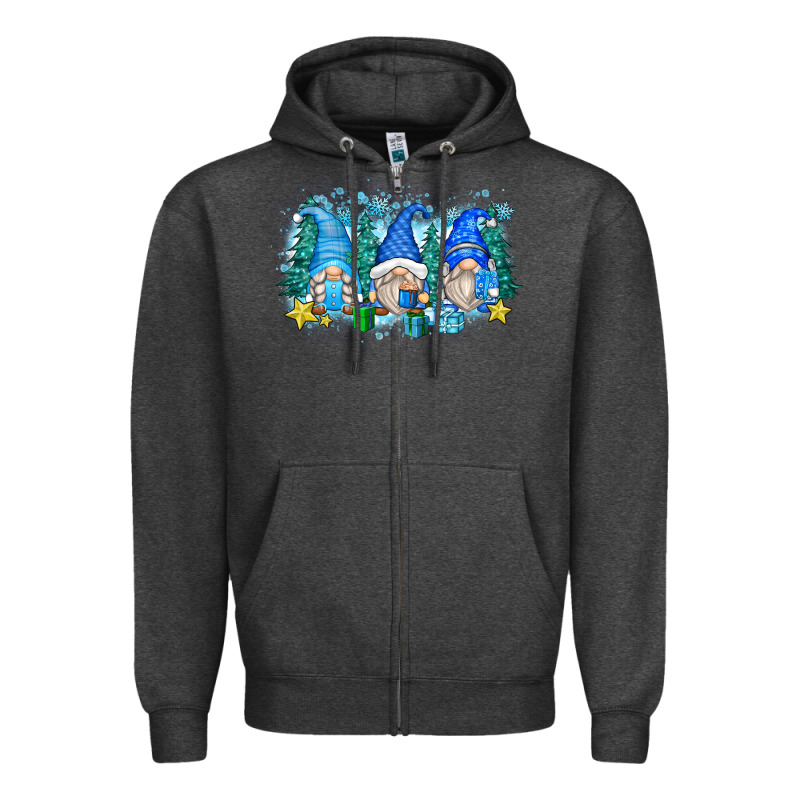 Snowman Gnome Zipper Hoodie by Zillion Design Studio | Teevron