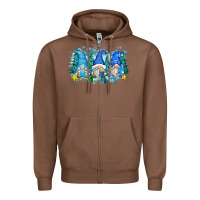 Chestnut snowman gnome Zipper Hoodie - Zillion Design Studio