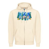 Sandshell snowman gnome Zipper Hoodie - Zillion Design Studio