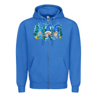 True Royal snowman gnome Zipper Hoodie - Zillion Design Studio
