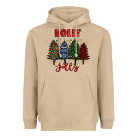 Mushroom holly jolly Christmas trees Heavyweight Hoodie - RanaPortraitStore