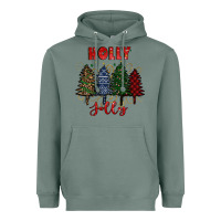 Sage holly jolly Christmas trees Heavyweight Hoodie - RanaPortraitStore
