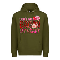 Army Green dont go bacon my heart Premium Hoodie - NancyCooperArtShop