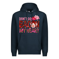 Navy dont go bacon my heart Premium Hoodie - NancyCooperArtShop
