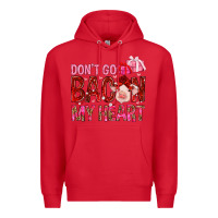 Red dont go bacon my heart Premium Hoodie - NancyCooperArtShop