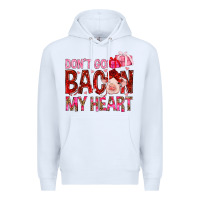 White dont go bacon my heart Premium Hoodie - NancyCooperArtShop
