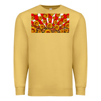 Antique Gold usa sunflowers leopard license plate Premium Sweatshirt - HRA Design Shop