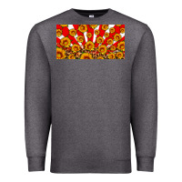 Charcoal Heather usa sunflowers leopard license plate Premium Sweatshirt - HRA Design Shop