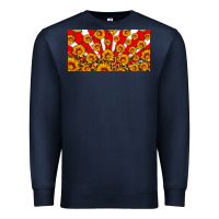 Navy usa sunflowers leopard license plate Premium Sweatshirt - HRA Design Shop