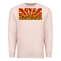 Pale Pink usa sunflowers leopard license plate Premium Sweatshirt - HRA Design Shop