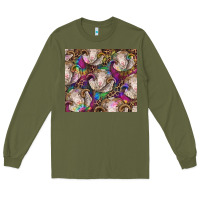 Army Green merino ram tie dye tumbler Long Sleeve Tee - BarkalooDesign