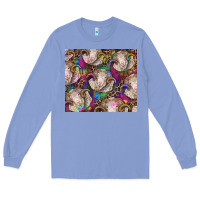 Colony Blue merino ram tie dye tumbler Long Sleeve Tee - BarkalooDesign