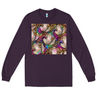 Plum merino ram tie dye tumbler Long Sleeve Tee - BarkalooDesign