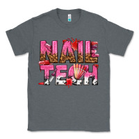 Charcoal Heather nail tech Classic Tee - texasbilliewilder