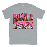 Heather Grey nail tech Classic Tee - texasbilliewilder