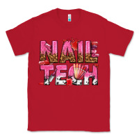 Red nail tech Classic Tee - texasbilliewilder