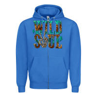 True Royal wild soul with skeleton hand Zipper Hoodie - texasbilliewilder