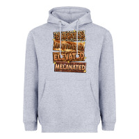 Heather Grey Educated motivated elevated melanated Heavyweight Hoodie - Zillion Design Studio