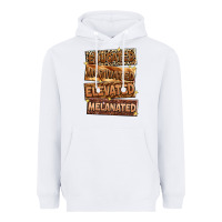 White Educated motivated elevated melanated Heavyweight Hoodie - Zillion Design Studio