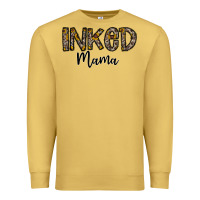 Antique Gold ınked mama Premium Sweatshirt - CowhideDigitalArt
