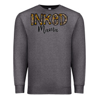 Charcoal Heather ınked mama Premium Sweatshirt - CowhideDigitalArt