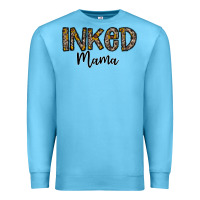 Ocean Blue ınked mama Premium Sweatshirt - CowhideDigitalArt