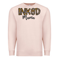 Pale Pink ınked mama Premium Sweatshirt - CowhideDigitalArt