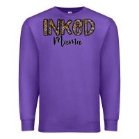 Purple ınked mama Premium Sweatshirt - CowhideDigitalArt