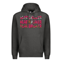 Charcoal Heather heartbreaker with leopard and cowhide Premium Hoodie - NancyCooperArtShop