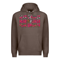Coffee heartbreaker with leopard and cowhide Premium Hoodie - NancyCooperArtShop