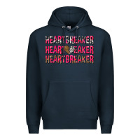 Navy heartbreaker with leopard and cowhide Premium Hoodie - NancyCooperArtShop