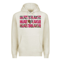 Oatmeal Heather heartbreaker with leopard and cowhide Premium Hoodie - NancyCooperArtShop